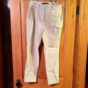 White House Black Market Cream Ankle Pants